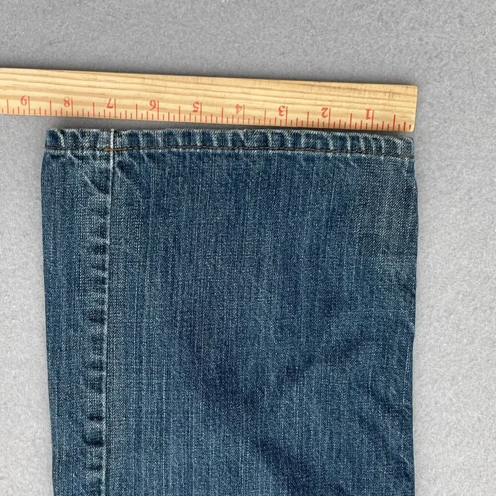 Vintage Levi's 505 Jeans Men 34x30 Straight Fit‎ Blue Whiskered Faded Denim